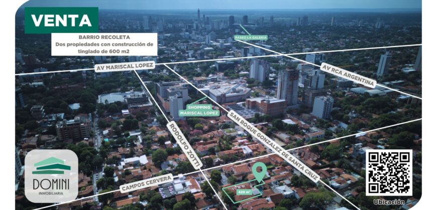 Venta de Importante Propiedad en Recoleta